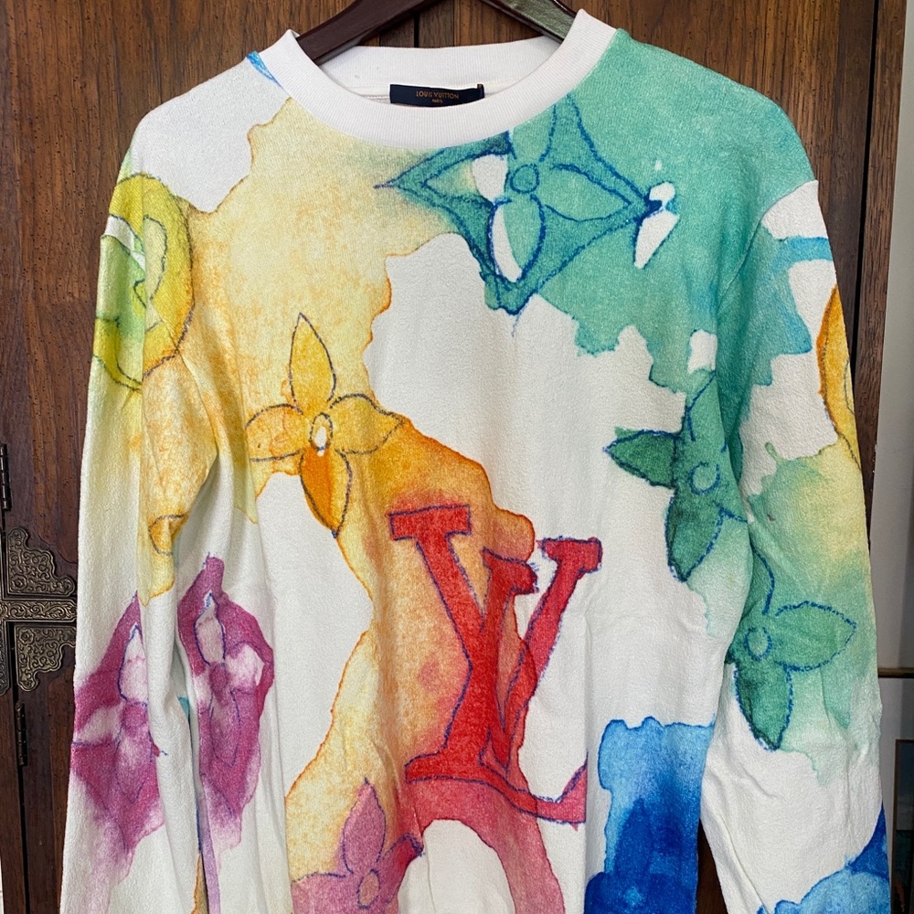Louis Vuitton watercolor sweatshirt